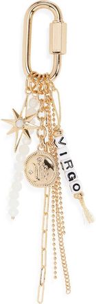 Chelsea28 Zodiac Bead Bag Charm in Virgo- White Multi- Gold at Nordstrom
