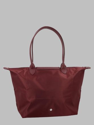 Longchamp Womens Shoulder Bag Le Pliage Burgundy Polyamide