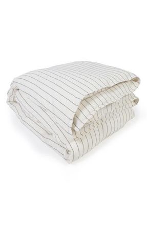 Pom Pom at Home Blake Duvet Cover in Cream/grey at Nordstrom, Size Queen