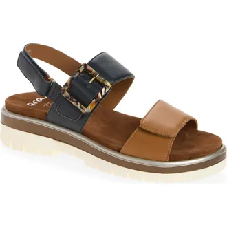 Ara Marbella Slingback Platform Sandal in Brown at Nordstrom, Size 9.5-10Us