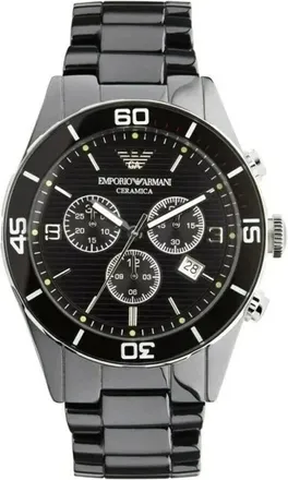 Emporio Armani Accessoires, Heren, Zwart, ONE Size, Horloges