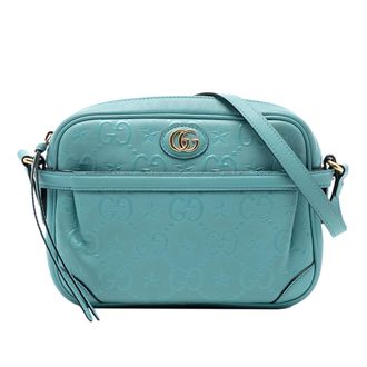 Gucci Tweedekans Gg Star Ge&euml;mbosd Leren Crossbody