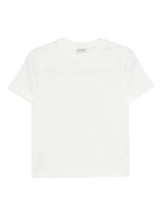 Burberry embossed T-shirt - Wit