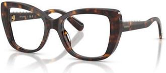 Swarovski 51mm Butterfly optical glasses in Tortoise at Nordstrom