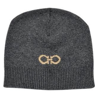 Ferragamo Pre-owned Cappello in Maglia di Cashmere - - Pre-owned - Donna - Grigio - ONE SIZE