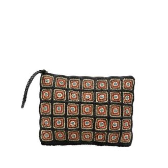 Ibeliv Clutches, female, Multicolor, Size: ONE SIZE Patterned Woven Clutch Bag