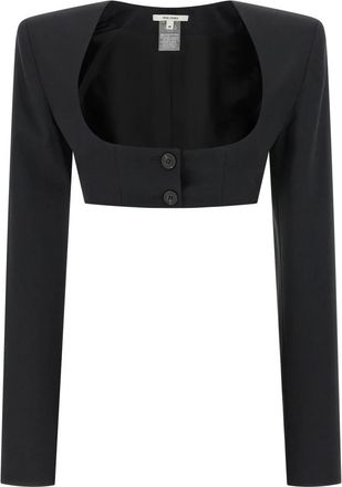 Nensi Dojaka Cleo Bolero Blazer - Dames - Blazers - Zwart - XS - Wol - Jassen