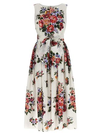Dolce & Gabbana White Bouquet di Fiori dress