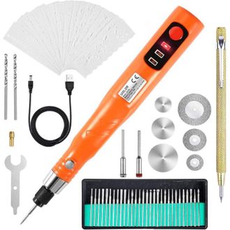 OEM Kit De Herramientas De Grabado Inal&aacute;mbrico Recargable Por Usb Uolor, Mini Bol&iacute;grafo Grabador El&eacute;ctrico, Herramienta De Grabado Rotativa Para Joyer&iacute;a, 