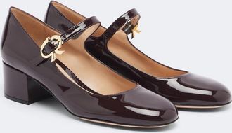 Gianvito Rossi Salones Mary Jane Mary Ribbon de charol
