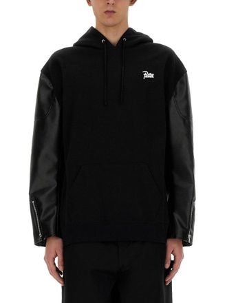 Junya Watanabe Hooded Black Flap Sweatshirt
