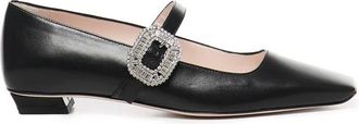Roger Vivier Belle Vivier Ballerinas - Dames - Ballerinas - Zwart - 41 EU - Leer - Schoenen