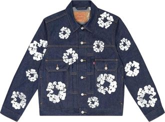 Denim Tears Giacca Type-3 Wreath Denim Tears x Levis - Blu