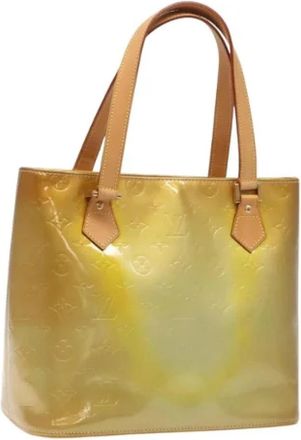 Louis Vuitton Tweedehands leren Louis Vuitton tassen - Dames - Vintage Shopper - Geel - ONE Size - Leer - Vintage