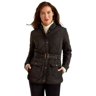 Ariat Womens Woodside Quilted Insulated Jacket Long Sleeve in Black, Size X-Small, by Ariat