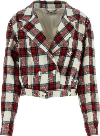 ジャケット・アウター Wool-Blend Cropped Tweed Blazer herlipto Casual Tweed Blazer Jacket for Women Cropped Open Front