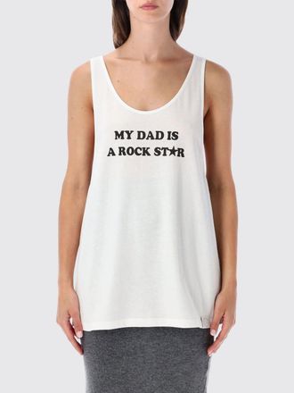 Stella McCartney Canotta oversize in cotone con stampa logo a contrasto