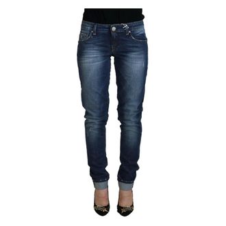 Acht Skinny Jeans, female, Blue, Size: W29 Low Waist Denim Pants