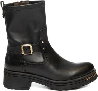Nero Giardini Guanto Enkellaars - Dames - Enkellaarsjes - Zwart - 36 EU - Leer - Schoenen