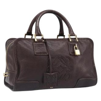 Loewe Pre-owned Hand Bag - Dames - Vintage Handtas - Bruin - ONE Size - Leer - Vintage