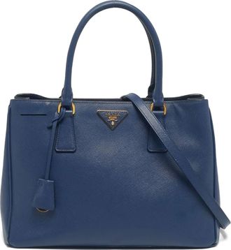 Prada Lux leather tote bag - Blue