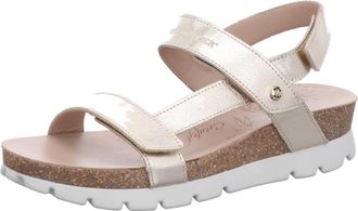 Panama Jack Womens Selma Shine Flat Sandal, Oro B1, 9 UK