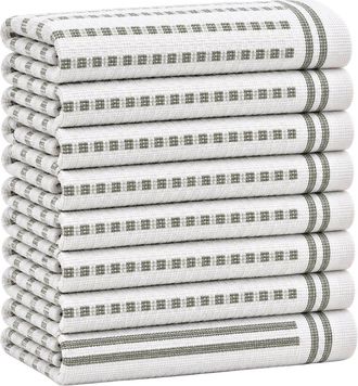 Ellen Tracy 9Pk Cotton Kitchen Towels