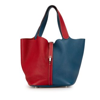 Herm&egrave;s Pre-owned Womens Herbag Zip 39cm Tote - Blue Leather - One Size