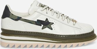 adidas CLOT x BAPE Superstar by Edison Chen Sneakers Off White / Branch / Olive Cargo