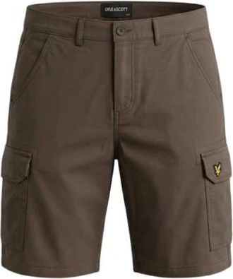 Lyle & Scott Cargo Wembley Shorts - Heren - Korte Broeken - Bruin - W30 - Katoen - Korte Broeken