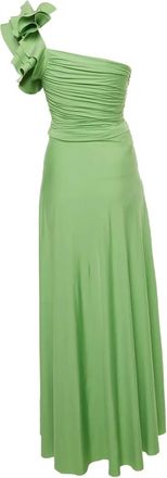 Maygel Coronel Maygel Coronel one-shoulder maxi dress - Green