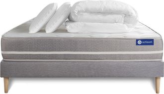 Actisom Pack Colch&oacute;n Gris L&aacute;tex Y Espuma Viscoel&aacute;stica 180 X 200