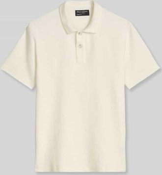 Marc O'Polo Regular Fit Poloshirt aus Baumwoll-Mix in Offwhite, Gr&ouml;&szlig;e XXXL