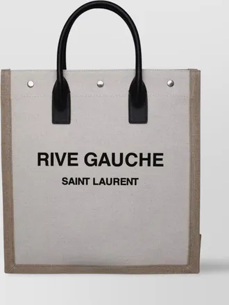 Saint Laurent linen cotton tote bag
