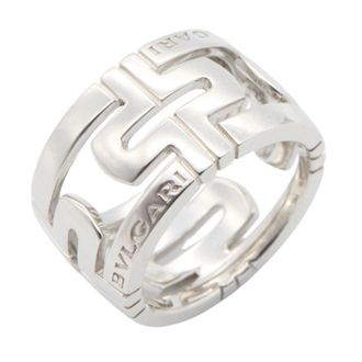 Bulgari Silver White Gold (18K) Band Ring (Pre-Owned)