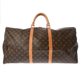 Louis Vuitton Blue Brown Monogram Monogram Boston Bag (Pre-Owned)