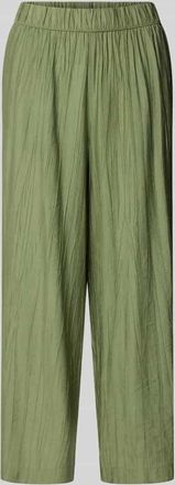 s.Oliver Red Label Wide Leg Culotte aus Viskose-Mix in Khaki, Gr&ouml;&szlig;e 34