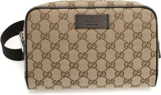 Gucci Brown Canvas Sling Bag (Pre-Owned)