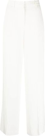 Iceberg high-waisted straight-leg trousers - women - Viscose/Acetate - 46 - White