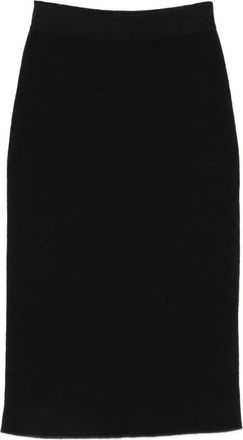 SOEUR Navy Fabia Rok - Dames - Midirokken - Blauw - M - Rokken
