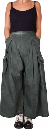 Rundholz Dip Wide Leg Trousers In Pine Cloud