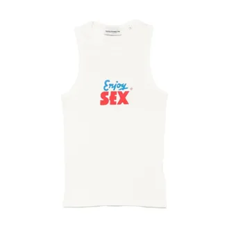 Carne Bollente Sleeveless Tops, male, White, Size: XS Sleeveless Tops