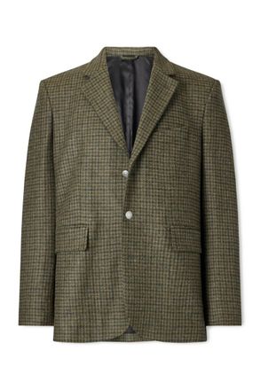 Bode Morris Houndstooth Wool Suit Jacket
