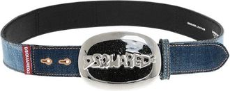 Dsquared2 Blue Logo Buckle Belt