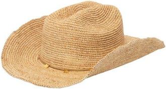 San Diego Hat Company Chain Detail Raffia Cowboy Hat in Natural at Nordstrom