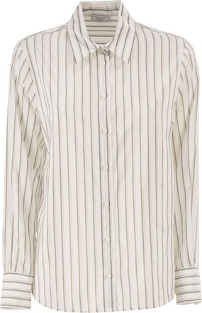 PESERICO Peserico katoen en zijden organza overhemd