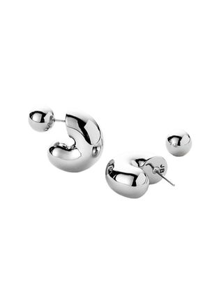 JENNY BIRD Tome Silver Hoop Earrings - One Size