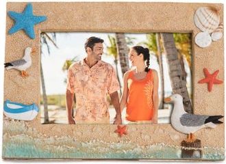 Beachcombers 4x6 Sand Seagull Picture Frame Photo Frame in Beige at Nordstrom, Size Medium