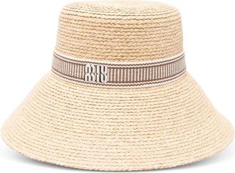 Miu Miu Ribbon Straw Hat