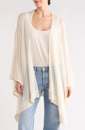 Vince Camuto Lightweight Open Knit Topper in Ivory at Nordstrom Rack